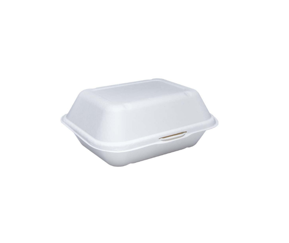 7 x 6 inch 600ML RECTANGULAR HINGED BOX