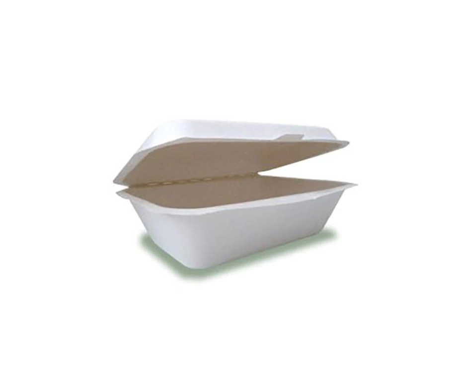 7 x 6 inch 600ML RECTANGULAR HINGED BOX
