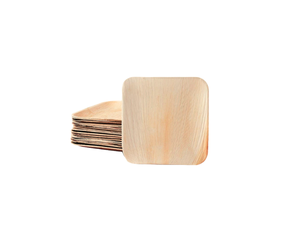 Eco Friendly Palm Leaf 6″ Square Plates