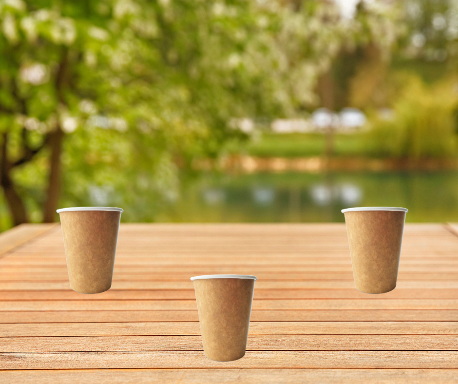 12OZ ECO SINGLE WALL HOT CUP – KRAFT ( Pack of 100 )