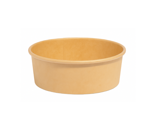 750ml (26oz) Round Kraft Paper Bowls