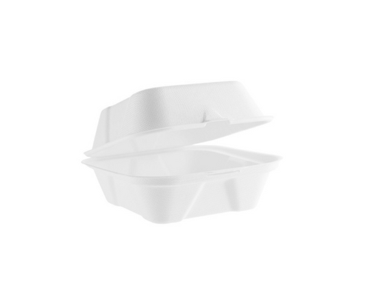 Bagasse Burger Box - 6 x 6"