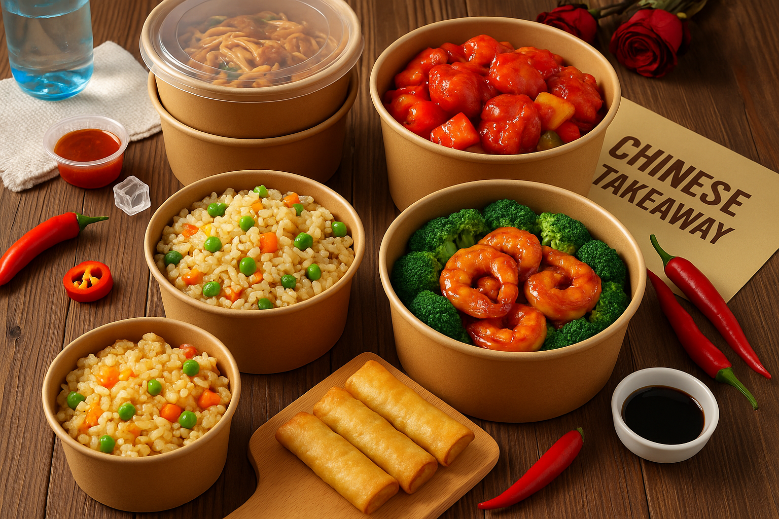 500ml round Kraft paper bowl filled with fresh salad, perfect for eco-friendly food service