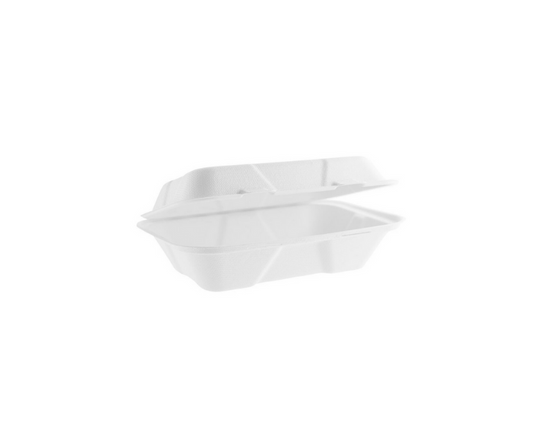 Bagasse Compostable Lunch Box 9x6 Inch