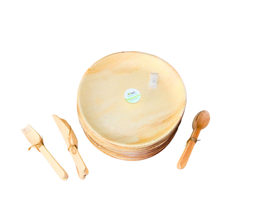 Basic Party Pack Round Plates and Cutlery